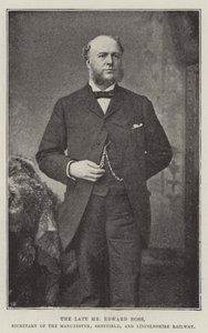 Zesnulý pan Edward Ross, ministr Manchester, Sheffield a Lincolnshire Railway od English Photographer