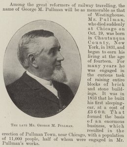 Zesnulý pan George M Pullman od English Photographer