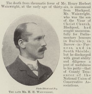 Zesnulý pan HH Wainwright od English Photographer