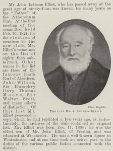 Zesnulý pan J Lettsom Elliot od English Photographer