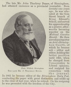 Zesnulý pan J Thackray Bunce od English Photographer