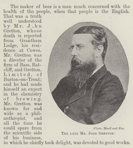 Zesnulý pan John Gretton od English Photographer