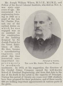 Zesnulý pan Joseph William Wilson od English Photographer