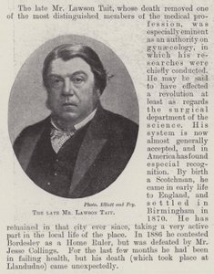 Zesnulý pan Lawson Tait od English Photographer