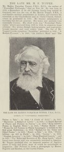 Zesnulý pan Martin Farquhar Tupper, FRS, DCL, autor Proverbial Philosophy od English Photographer