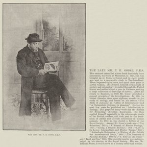 Zesnulý pan PH Gosse, FRS od English Photographer