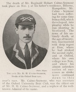 Zesnulý pan R H Culme-Seymour, Mrtvice Oxford Boat 1901