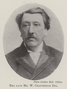 Zesnulý pan W Chatterton Dix od English Photographer