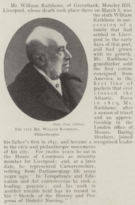 Zesnulý pan William Rathbone, filantrop od English Photographer