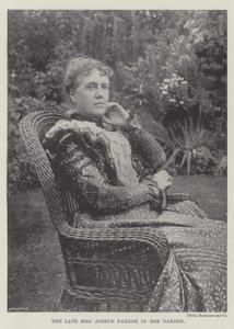 Zesnulá paní Joseph Parkerová ve své zahradě od English Photographer
