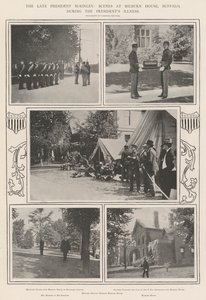 Zesnulý prezident McKinley, scény v Milburn House, Buffalo, během nemoci prezidentů od English Photographer