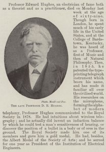 Zesnulý profesor D E Hughes od English Photographer