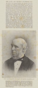 Zesnulý zapisovatel Londýna, Sir Thomas Chambers, QC od English Photographer
