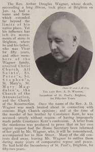Zesnulý reverend AD Wagner, úřadující v St Pauls, Brighton, po dobu padesáti dvou let od English Photographer