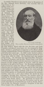 Zesnulý reverend Edward Jones Brewster, LLD od English Photographer