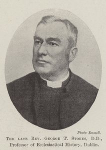 Zesnulý reverend George T Stokes, DD, profesor církevních dějin, Dublin od English Photographer
