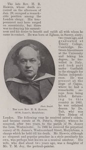 Zesnulý reverend HR Haweis ze St James, Marylebone od English Photographer