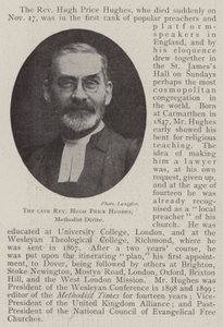Zesnulý reverend Hugh Price Hughes, metodistický božský od English Photographer