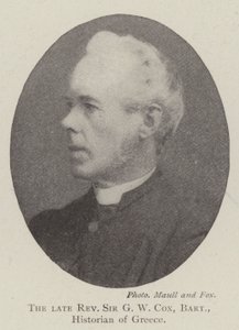 Zesnulý reverend sir G W Cox, Baronet, historik Řecka od English Photographer