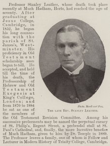 Zesnulý reverend Stanley Leathes od English Photographer