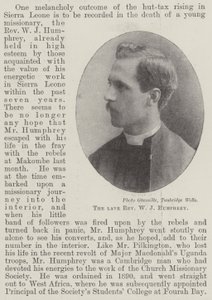 Zesnulý reverend W J Humphrey od English Photographer