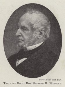 Zesnulý ctihodný Spencer H Walpole od English Photographer