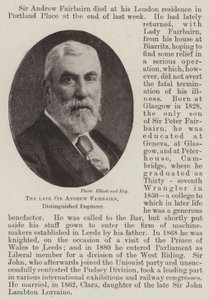 Zesnulý sir Andrew Fairbairn, vážený inženýr od English Photographer