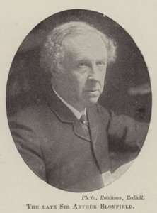 Zesnulý sir Arthur Blomfield od English Photographer