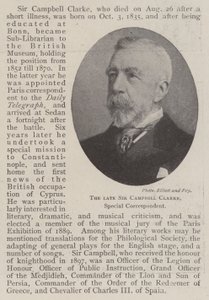 Zesnulý sir Campbell Clarke, zvláštní zpravodaj od English Photographer