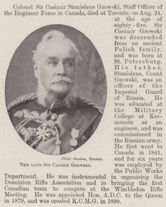 Zesnulý sir Casimir Gzowski od English Photographer