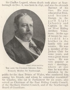 Zesnulý Sir Charles Legard, Baronet, bývalý člen za Scarborough od English Photographer