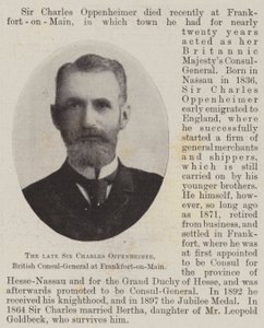 Zesnulý sir Charles Oppenheimer, britský generální konzul ve Frankfort-on-Main od English Photographer