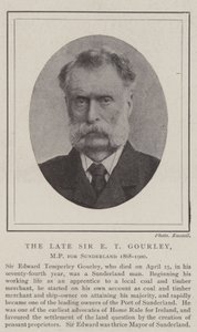 Zesnulý Sir E T Gourley, poslanec za Sunderland 1868-1900 od English Photographer