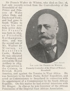 Zesnulý sir Francis de Winton, dříve správce domácnosti prince z Walesu od English Photographer