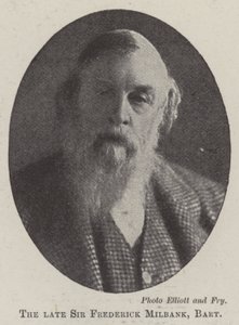 Zesnulý sir Frederick Milbank, Baronet od English Photographer