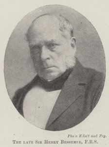 Zesnulý sir Henry Bessemer, FRS od English Photographer
