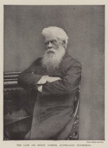 Zesnulý sir Henry Parkes, australský státník od English Photographer