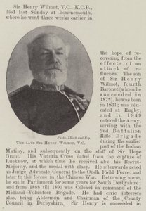 Zesnulý sir Henry Wilmot, VC od English Photographer