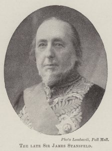 Zesnulý sir James Stansfeld od English Photographer