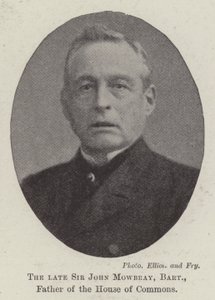 Zesnulý sir John Mowbray, Baronet, otec Dolní sněmovny od English Photographer