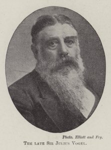 Zesnulý sir Julius Vogel od English Photographer