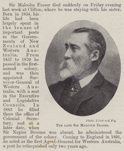 Zesnulý sir Malcolm Fraser od English Photographer