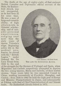 Zesnulý sir Rutherford Alcock od English Photographer