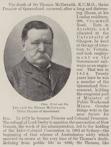 Zesnulý sir Thomas McIlwraith, třikrát premiér Queenslandu od English Photographer