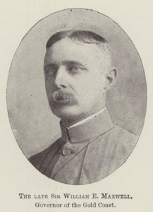 Zesnulý Sir William E Maxwell, guvernér Gold Coast od English Photographer