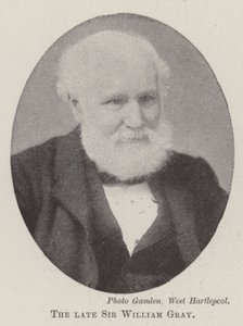 Zesnulý sir William Gray od English Photographer