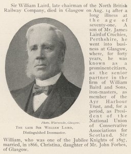 Zesnulý sir William Laird, vážený železný mistr od English Photographer