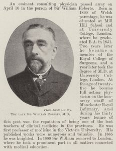 Zesnulý Sir William Roberts, MD od English Photographer