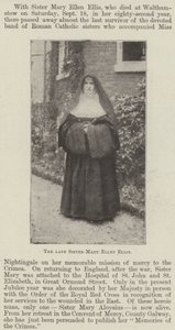 Zesnulá sestra Mary Ellen Ellis od English Photographer