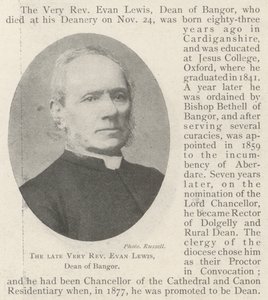 Zesnulý velmi reverend Evan Lewis, děkan z Bangoru od English Photographer